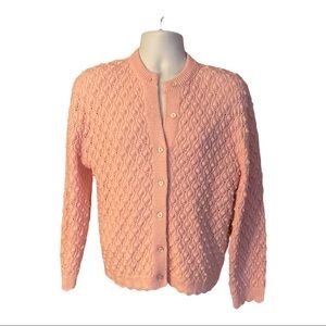 Vintage Jolie New York Women's Knit Button-Up Cardigan Sweater